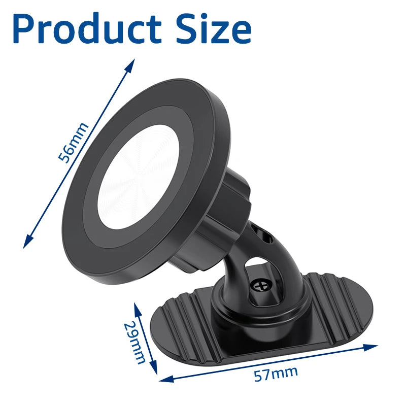 360° Magnetic Car Phone Mount – MagSafe Compatible