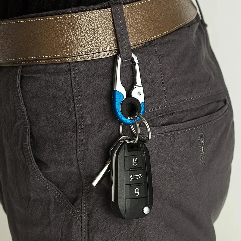 Heavy-Duty Carabiner Keychain – Quick-Clip Key Holder