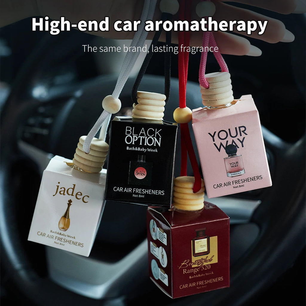 Hanging Car Perfume Bottle – Long-Lasting Interior Air Freshener