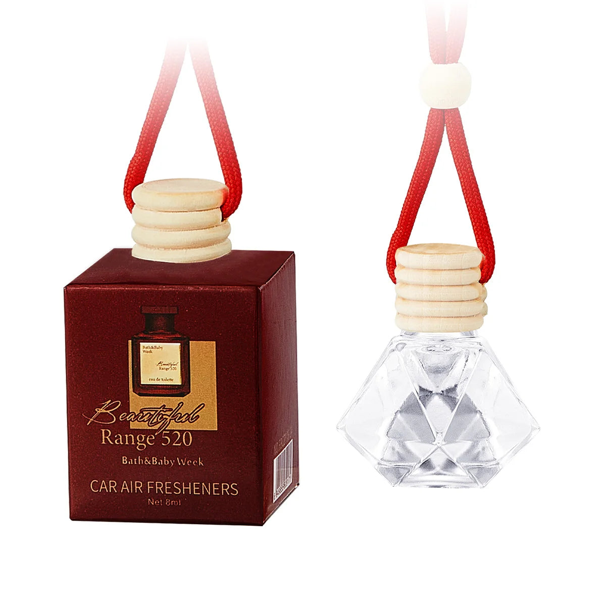 Hanging Car Perfume Bottle – Long-Lasting Interior Air Freshener