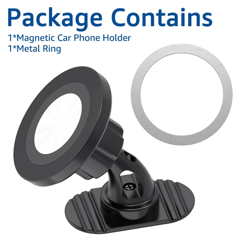 360° Magnetic Car Phone Mount – MagSafe Compatible