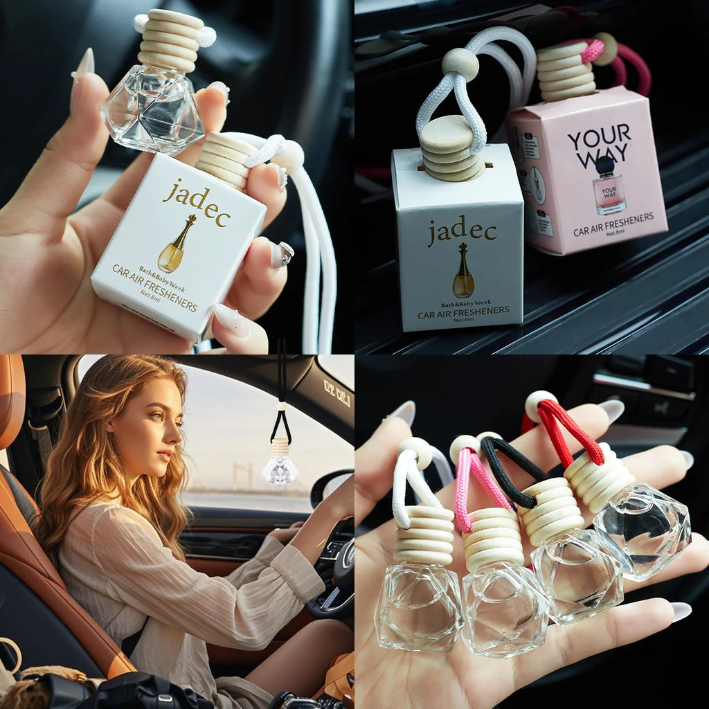 Hanging Car Perfume Bottle – Long-Lasting Interior Air Freshener