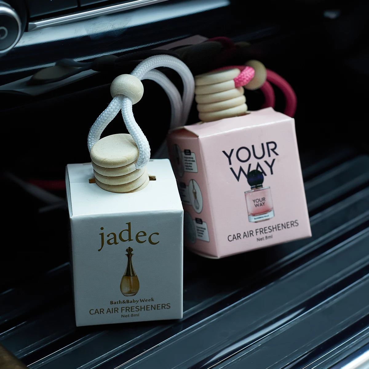 Hanging Car Perfume Bottle – Long-Lasting Interior Air Freshener
