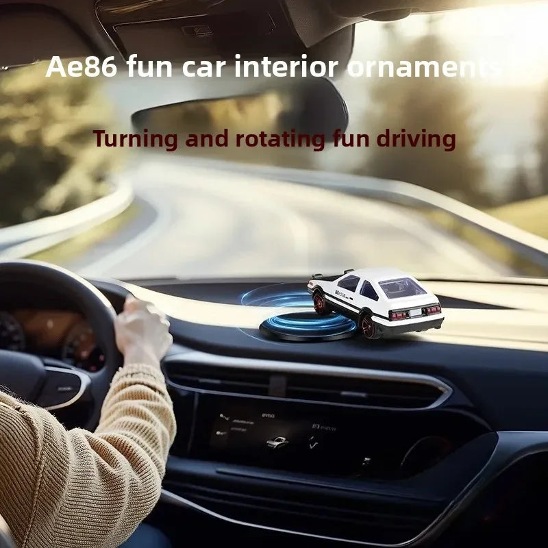Drifting Car Dashboard Ornament – Rotating Mini Car