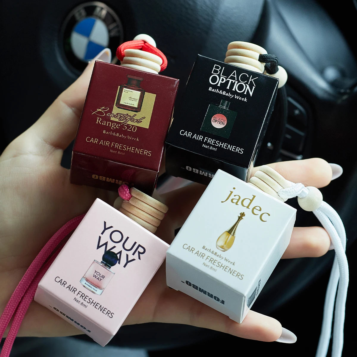 Hanging Car Perfume Bottle – Long-Lasting Interior Air Freshener