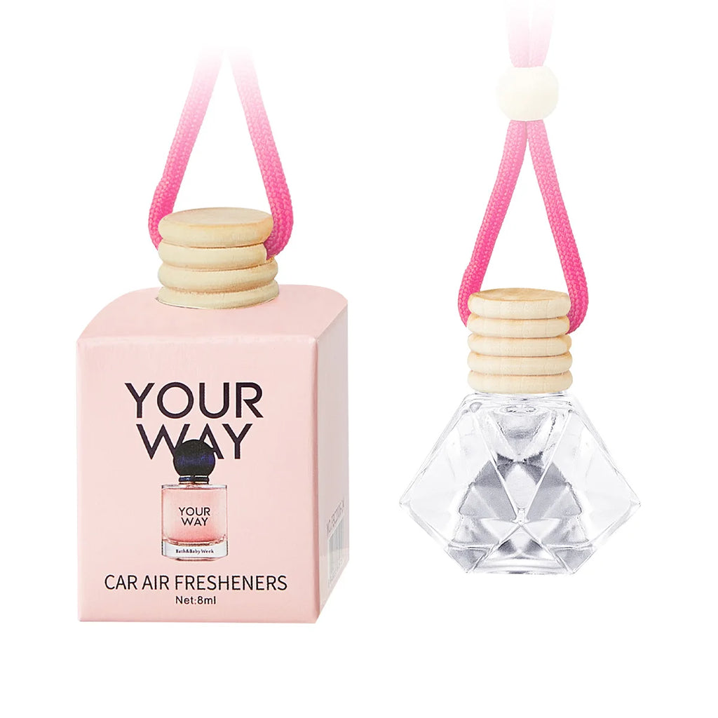 Hanging Car Perfume Bottle – Long-Lasting Interior Air Freshener