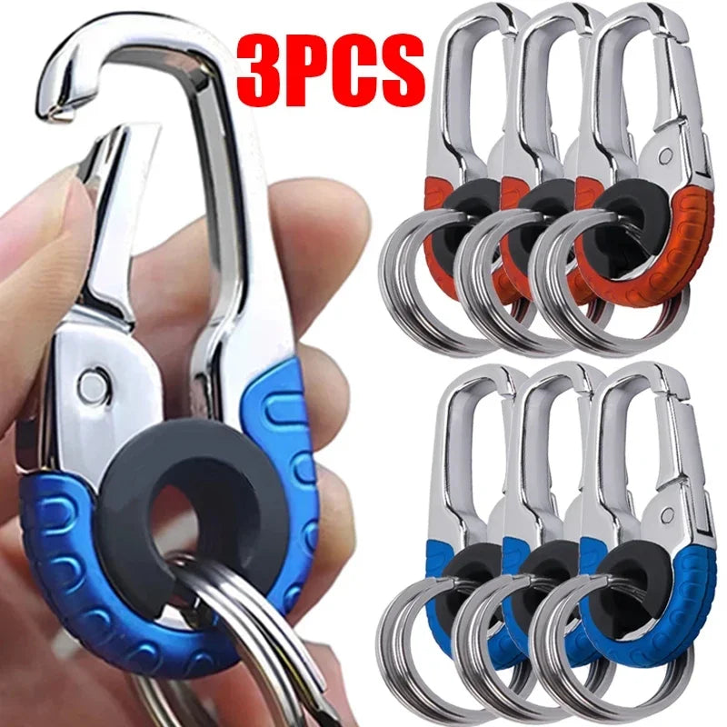 Heavy-Duty Carabiner Keychain – Quick-Clip Key Holder